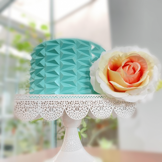 PLACA ORIGAMI CAKE - TRIANGULAR BWB