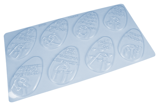 FORMA SIMPLES GRANDE - OVO TABLETE FLORK TIPO 250 G 1 UNI BWB