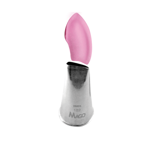 BOQUILHA -TUBO DE BICO PÉTALA MOD.102 INOX PEQUENO 1UN MAGO