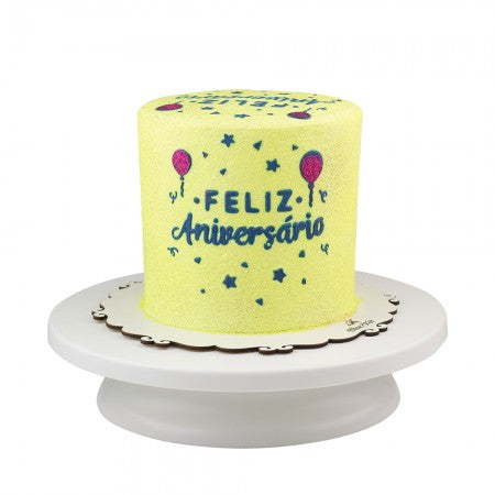 STENCIL FELIZ ANIVERSÁRIO - 1 UNI BLUESTAR