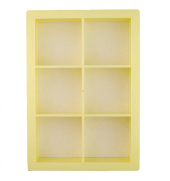 CORTADOR BROWNIE QUADRADO 6X6 CM POR ANA BROWNIE BLUE STAR