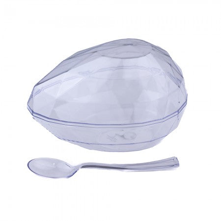 OVO DIAMANTE ACRÍLICO G (350 g) - COM COLHER - PCT C/ 4 - BLUESTAR