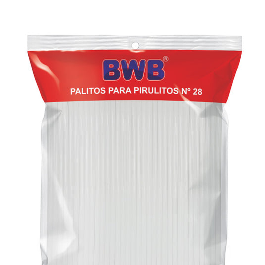 PALITOS PARA PIRULITO GRANDE - BRANCO PCT C/ 50 UND BWB