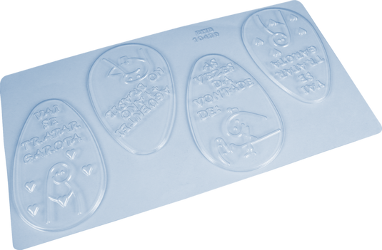 FORMA SIMPLES GRANDE - OVO TABLETE FLORK TIPO 500 G 1 UNI BWB