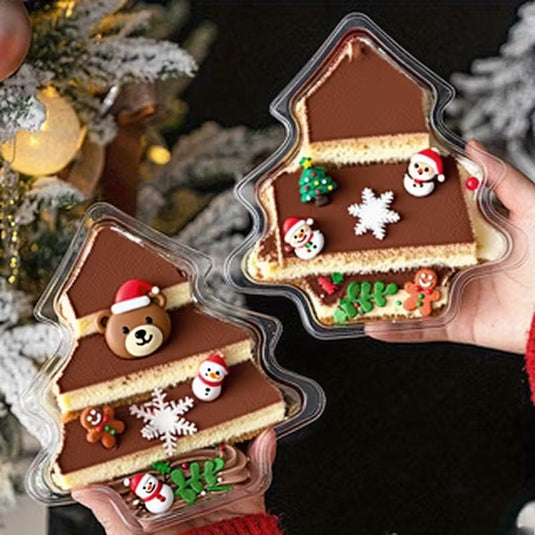 EMBALAGEM PET ÁRVORE DE NATAL - PACK 05 UNIDADES