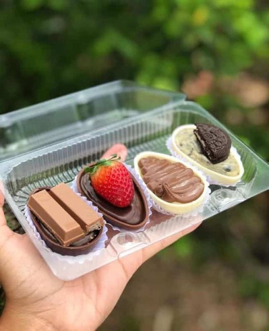 EMBALAGEM MINI OVOS DE PÁSCOA - PACK 05 UNIDADES