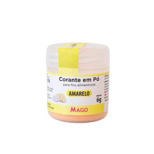 CORANTE EM PO PARA FINS ALIMENTICIO AMARELO 6G 1UN MAGO