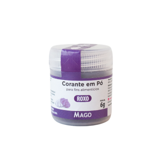 CORANTE EM PO PARA FINS ALIMENTICIO ROXO 6G 1UN MAGO