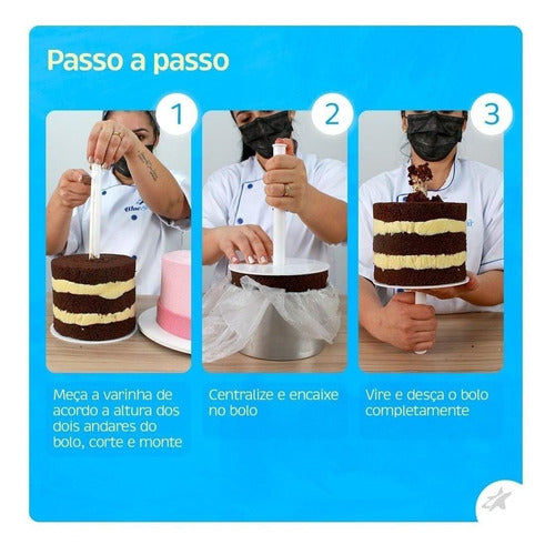 GUINDASTE PARA BOLO (Ø 26 cm) - 2 PC BLUESTAR