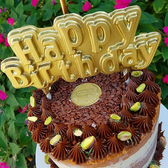 FORMA SIMPLES TRAD. - TOPO DE BOLO - HAPPY BIRTHDAY BWB