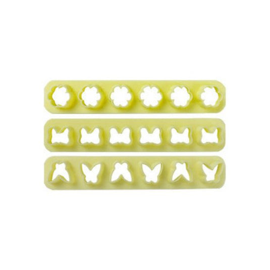 CORTADOR KIT RÉGUAS MINIATURAS 2 C/ 3 PÇS - BLUE STAR