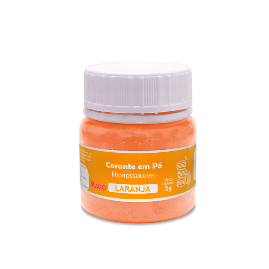 CORANTE EM PO HIDROSSOLUVEL LARANJA 5G 1UN MAGO