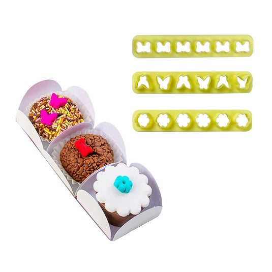 CORTADOR KIT RÉGUAS MINIATURAS 2 C/ 3 PÇS - BLUE STAR