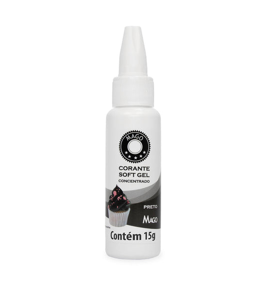 CORANTE GEL PRETO 15g 1UN MAGO