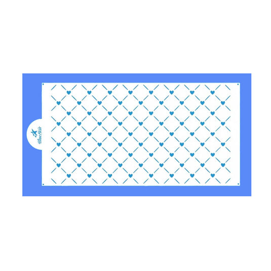 STENCIL POÁ CORAÇÕES - 1 UNI BLUESTAR