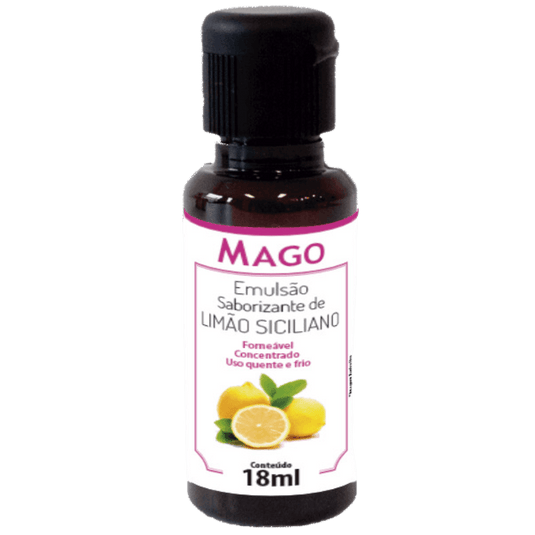EMULSAO SABORIZANTE DE  LIMAO SICILIANO 18ML 1UN MAGO