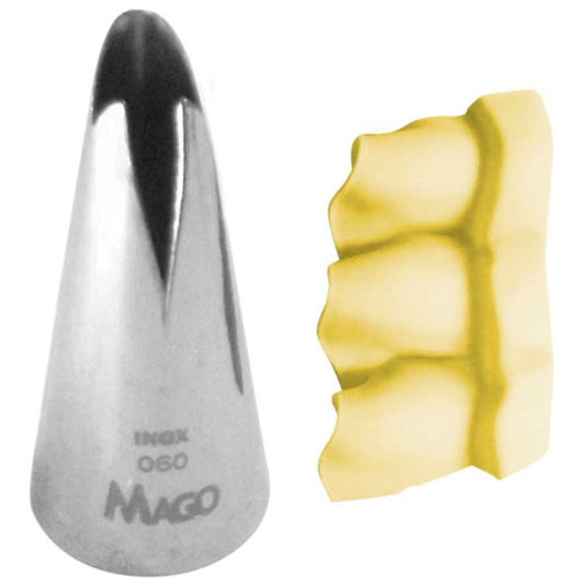 BOQUILHA- TUBO DE BICO BABADO MOD.060 INOX PEQUENO 1UN MAGO