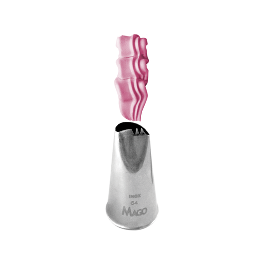 BOQUILHA-TUBO DE BICO BABADO MOD.64 INOX PEQUENO 1UN MAGO