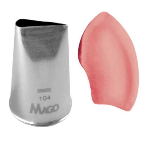 BOQUILHA-TUBO DE BICO PÉTALA MOD.104 INOX PEQUENO 1UN MAGO