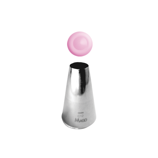 BOQUILHA-TUBO DE BICO PERLÊ LISO MOD.C12 INOX GRANDE 1UN MAGO