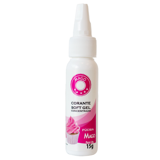 CORANTE SOFT GEL FUCSIA 15G 1UN MAGO
