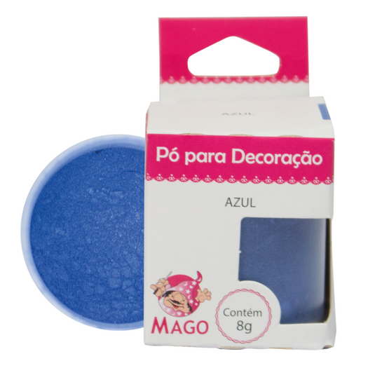 PO P/ DECORACAO AZUL 1UN 8G MAGO