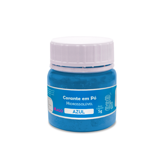 CORANTE EM PO HIDROSSOLUVEL AZUL 5G 1UN MAGO