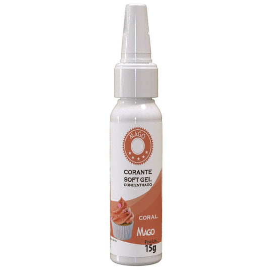 CORANTE SOFT GEL CORAL 15G 1UN MAGO