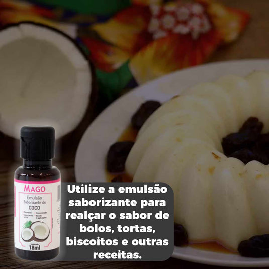 EMULSAO SABORIZANTE DE COCO 18ML MAGO
