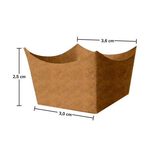 EMBALAGEM PARA DOCE CACHEPOT CANOA KRAFT  - TEMA