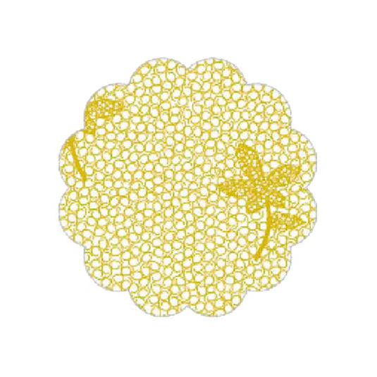 TAPETNHO / FUNDO TRANSPARENTE Nº 09 C/100 UNDS - RENDA DOURADO