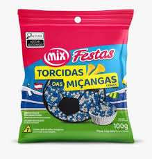 CONFEITO DE MIÇANGAS BRANCA E AZUL - 100g