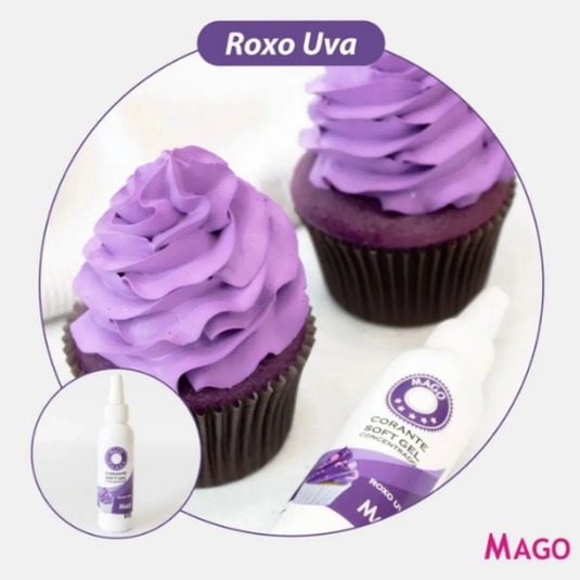 CORANTE SOFT GEL ROXO UVA 15G 1UN MAGO