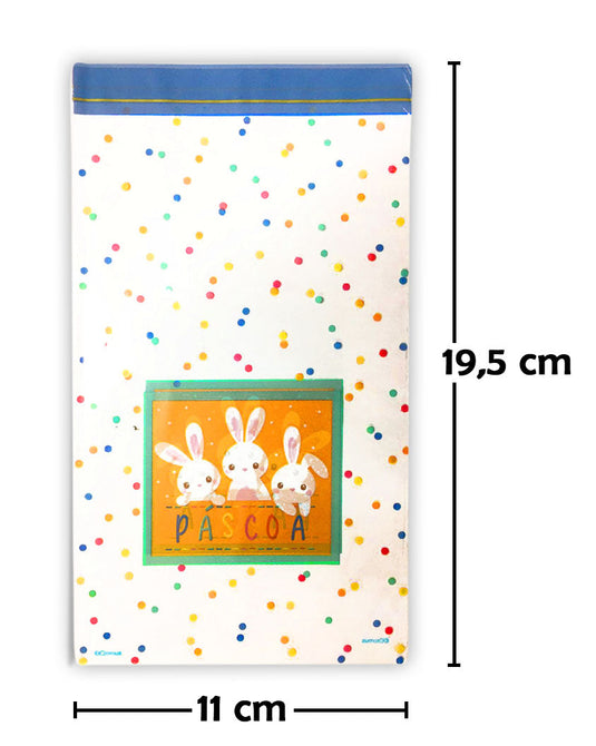 SAQUINHO DECORADO PÁSCOA - PACK 05 UNIDADES